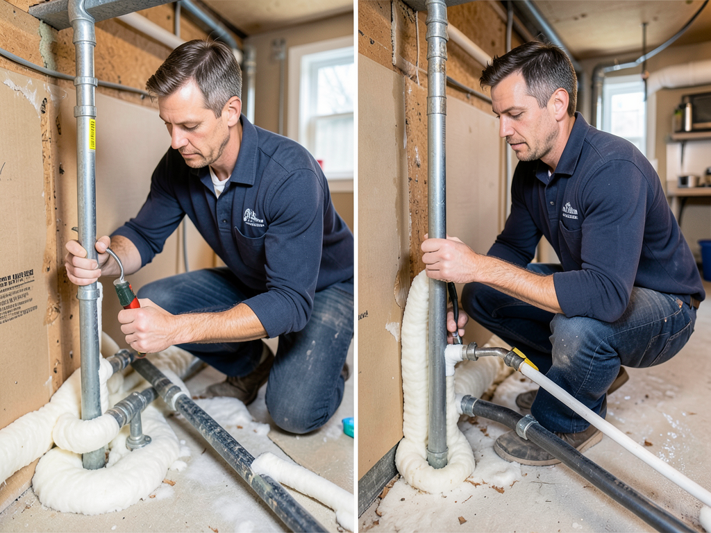 Dealing with sweating pipes and high humidity in y