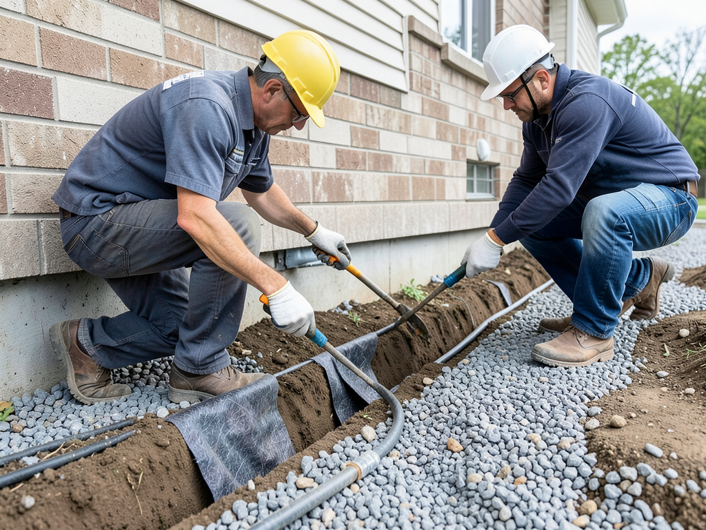 French drains vs catch basins which solution actua