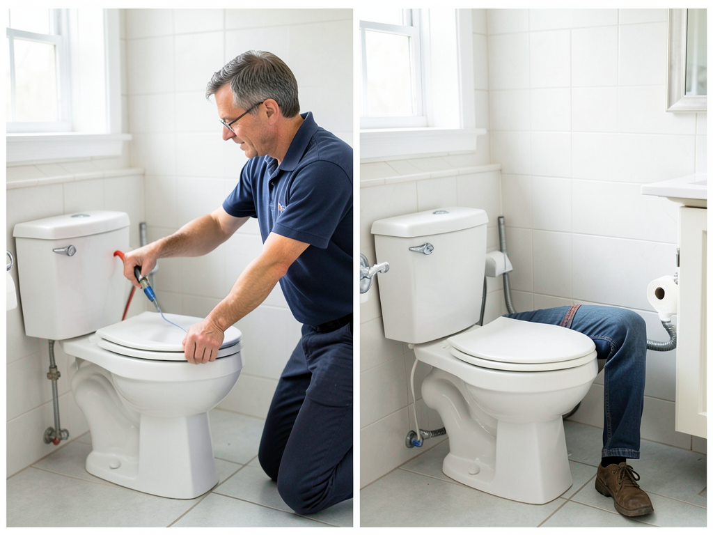 Standard vs comfort height toilets for aging in pl